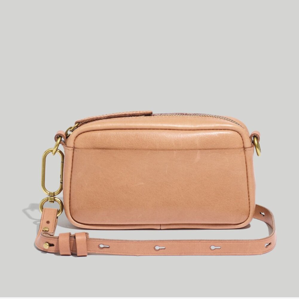 The Leather Carabiner Mini Crossbody Bag